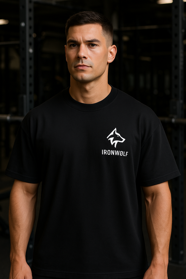 IRONWØLF Oversize T-Shirt – Beast Back Graphic Edition – Heavyweight & Premium Fit
